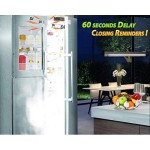 FRIDGGI - Freezer Door Alarm When Left Open, Fridge Door Alert with Delay, 60sec, 120sec, 180sec Reminders (White)
